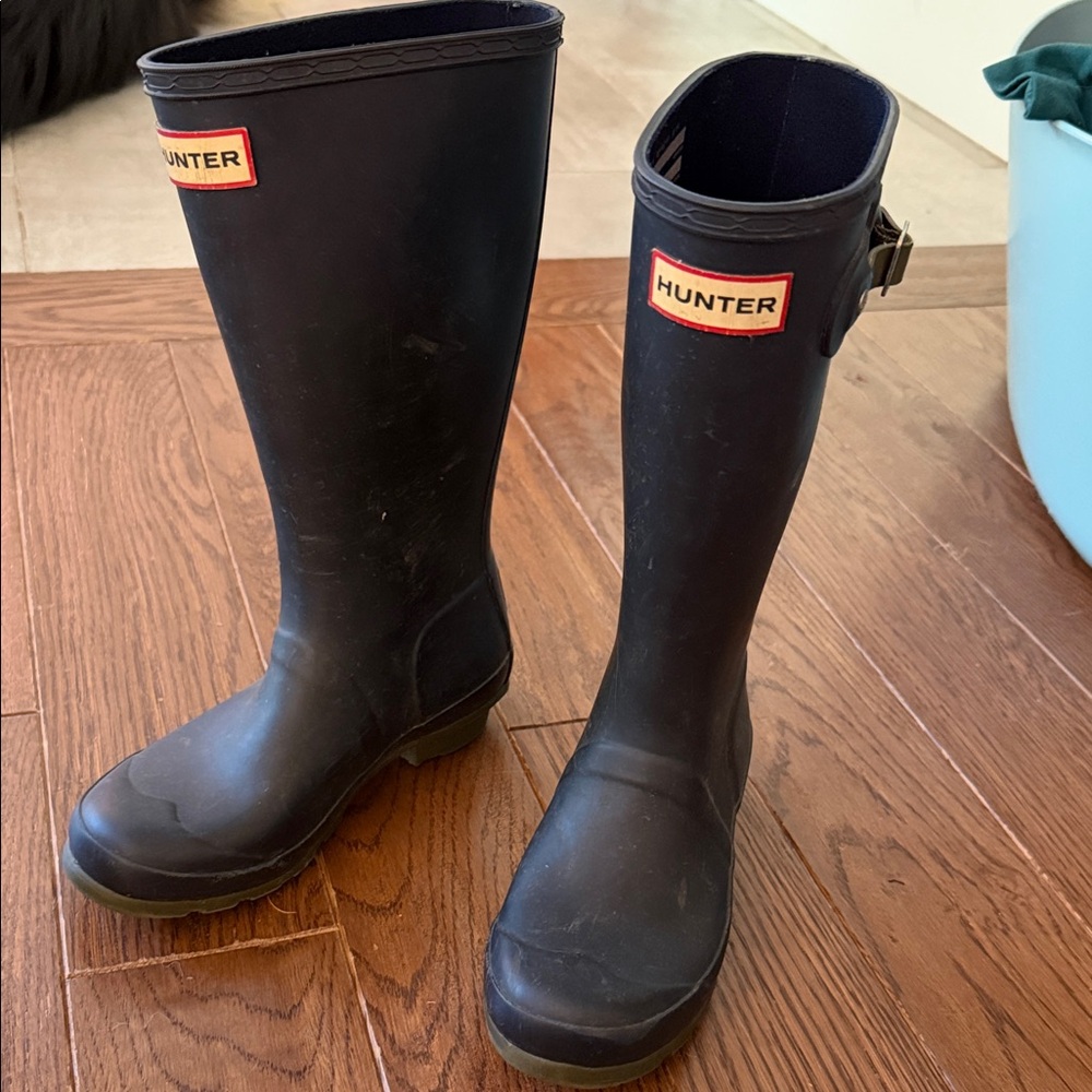 Hunter Classic Navy Blue Tall Boots
